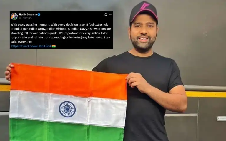 Rohit Sharma Praises Indian Army Amid Indo-Pak Tension “Our Nation’s Pride”